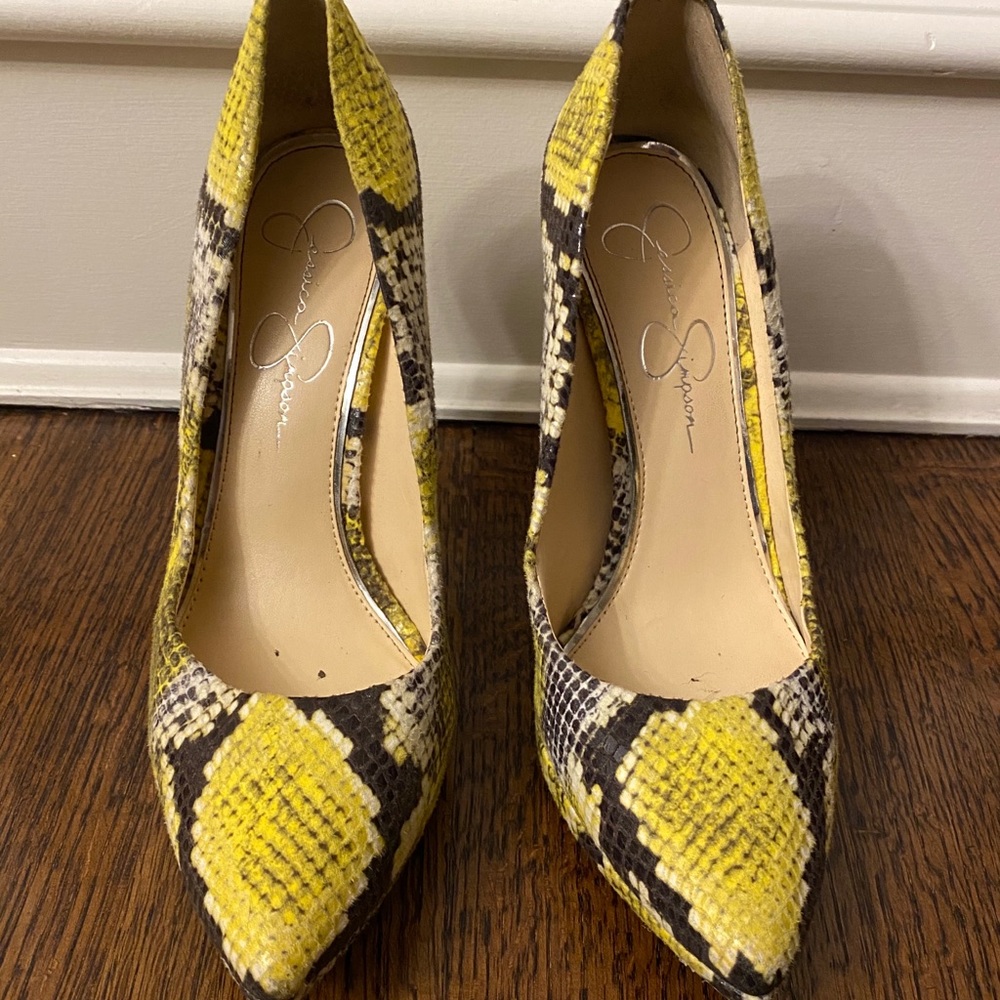 Jessica Simpson Snake Skin Platform Heel